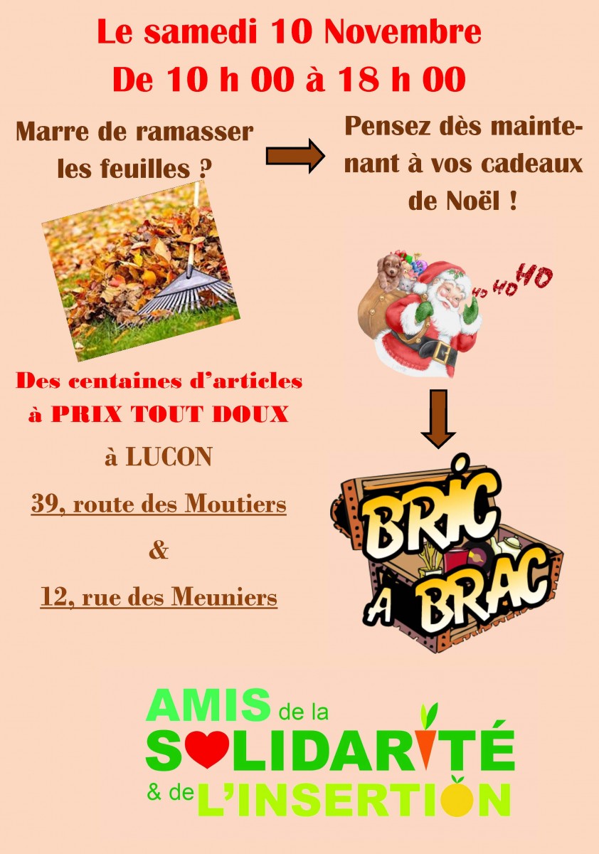 BRIC A BRAC DES AMIS DE LA SOLIDARITÉ ET DE L'INSERTION